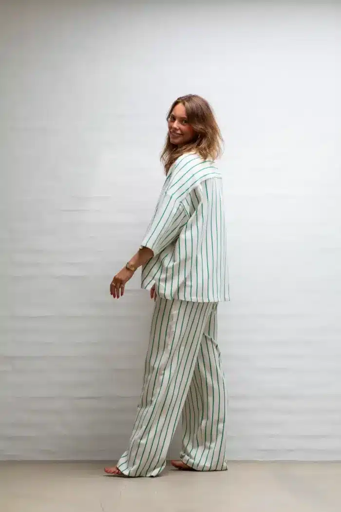 Bongusta    Narham Broek   Puur Wit en Gras - Afbeelding 3