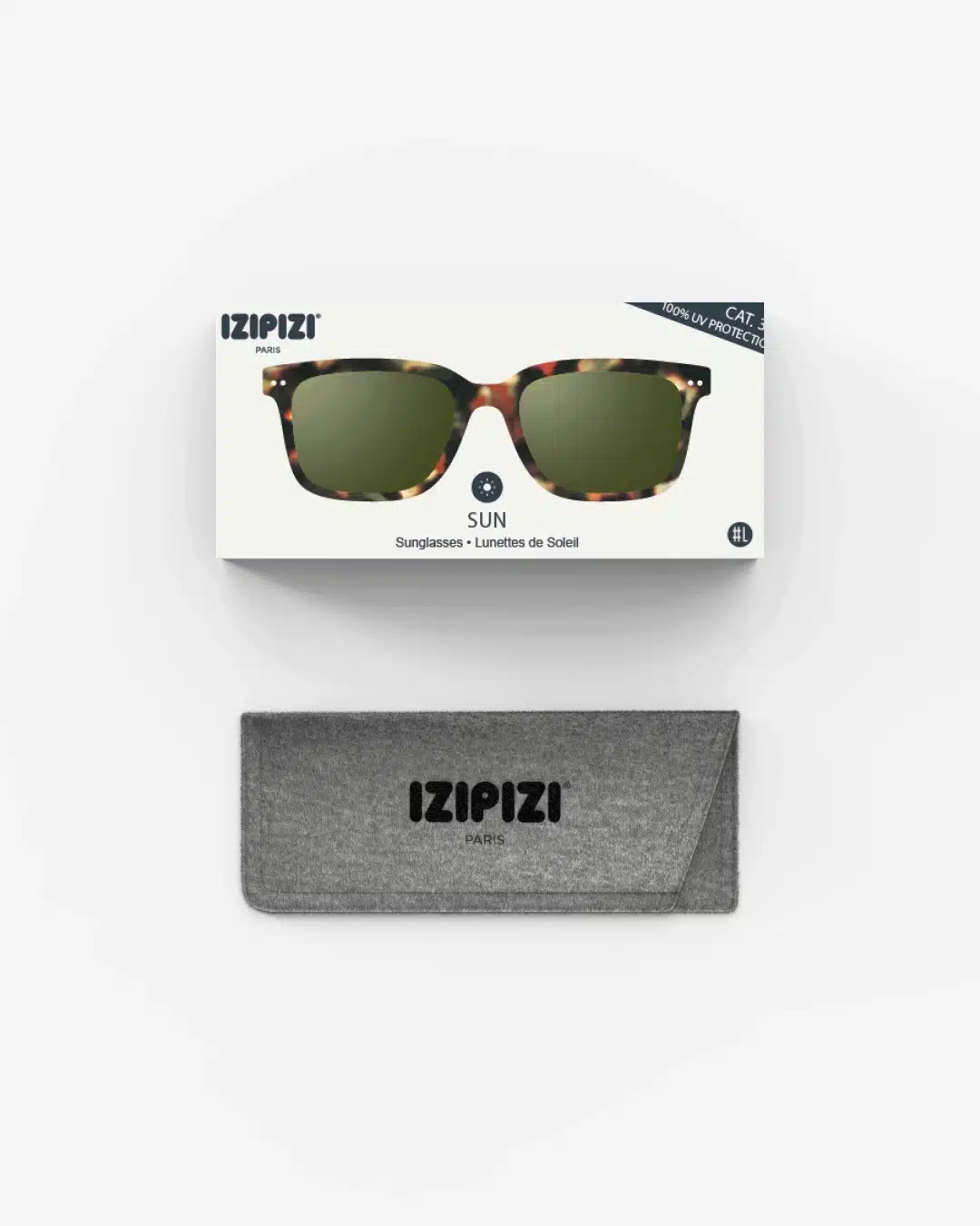 zonnebril Izipizi #L Tortoise Green Lenzen - Afbeelding 4