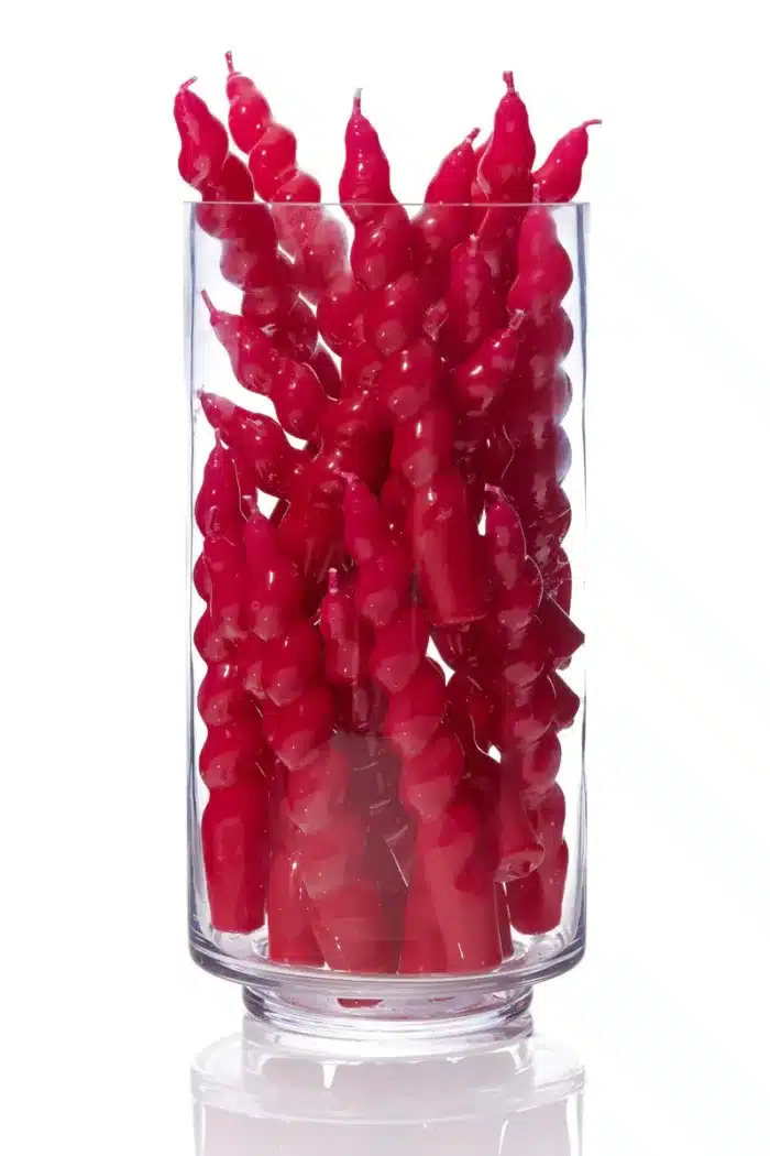 Spiraal Taper Kaars | Magenta - Afbeelding 3