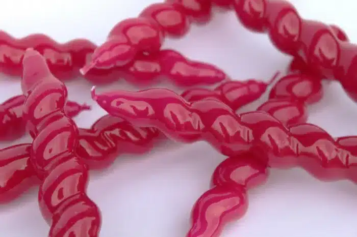 Spiraal Taper Kaars | Magenta - Afbeelding 2